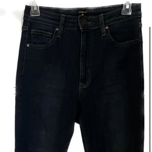 JUST BLACK dark wash high rise skinny jeans